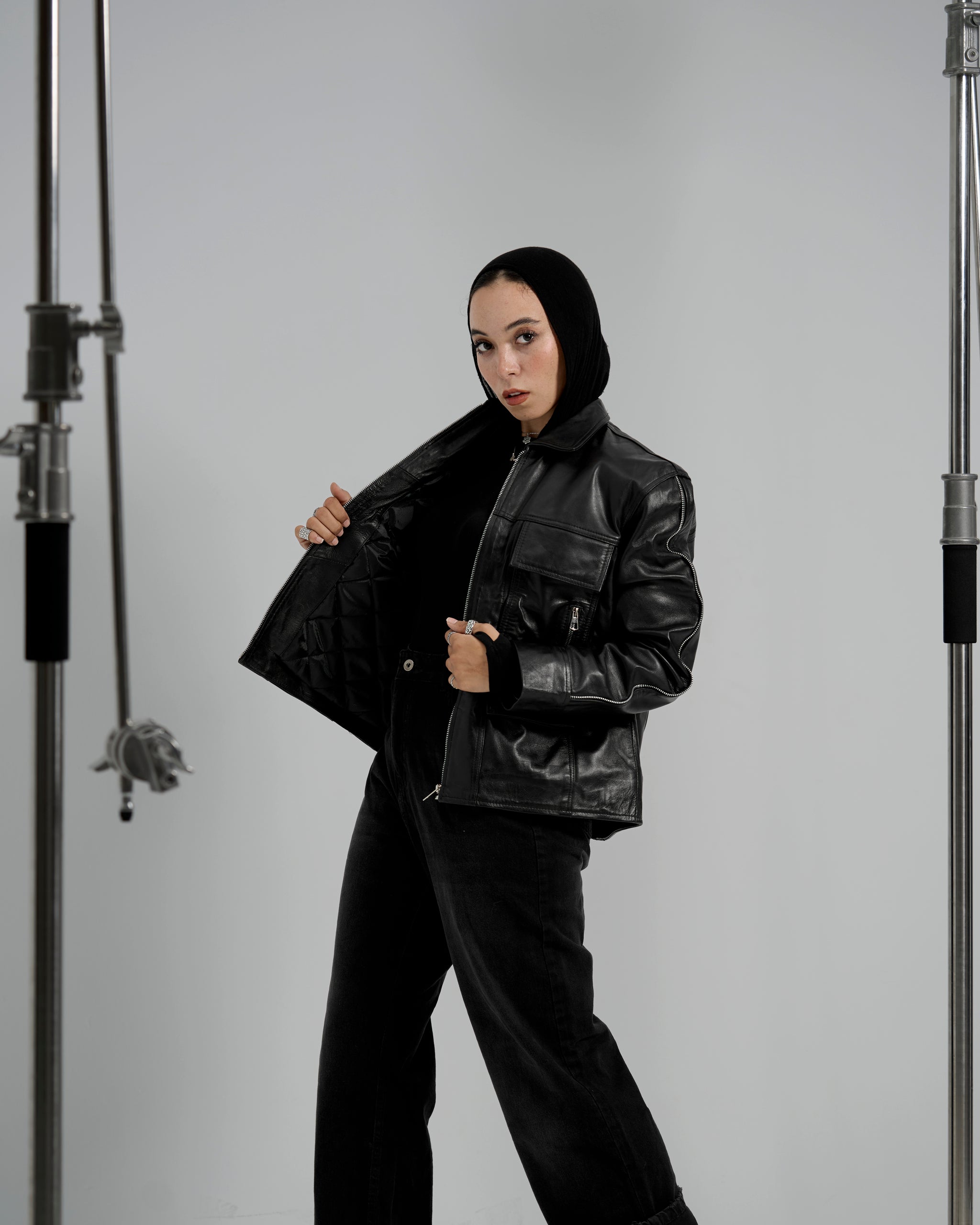 The Zipped Syndicate Leather Jacket