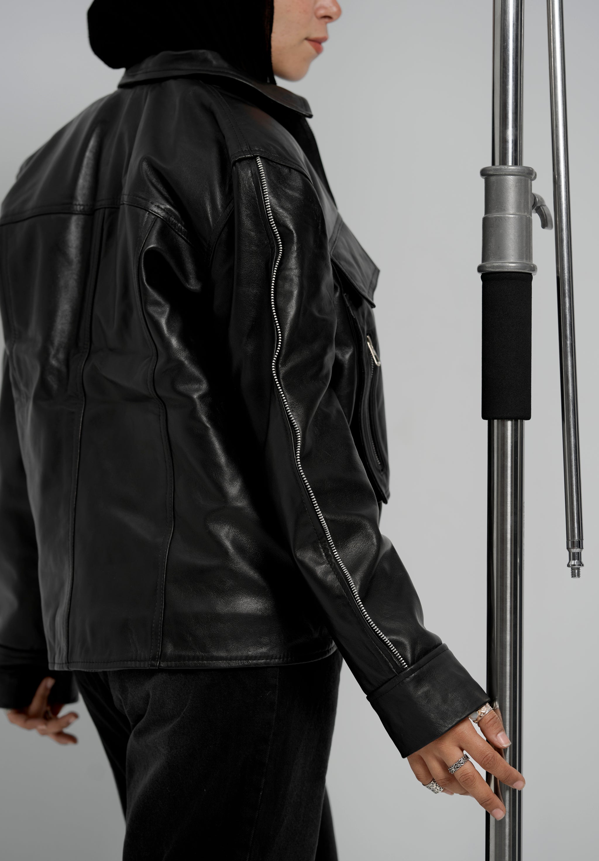 The Zipped Syndicate Leather Jacket