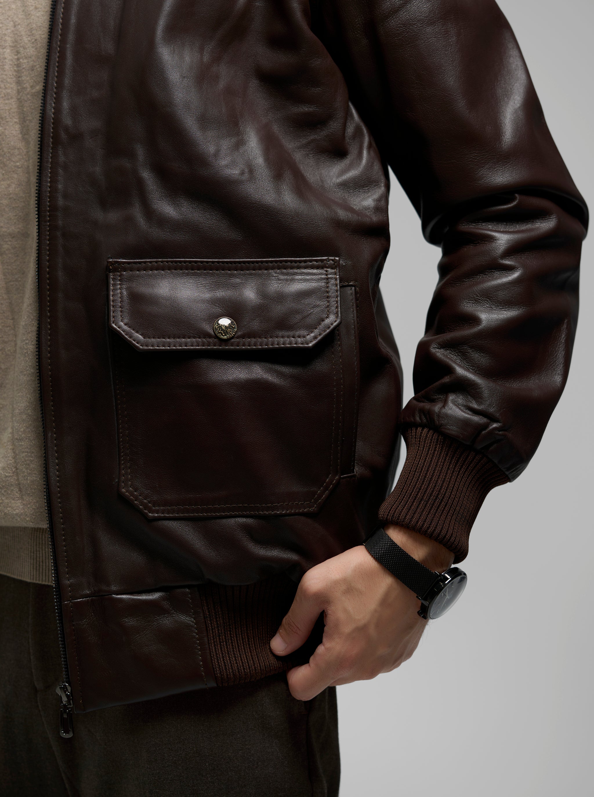 The Harbor Fur Leather Jacket