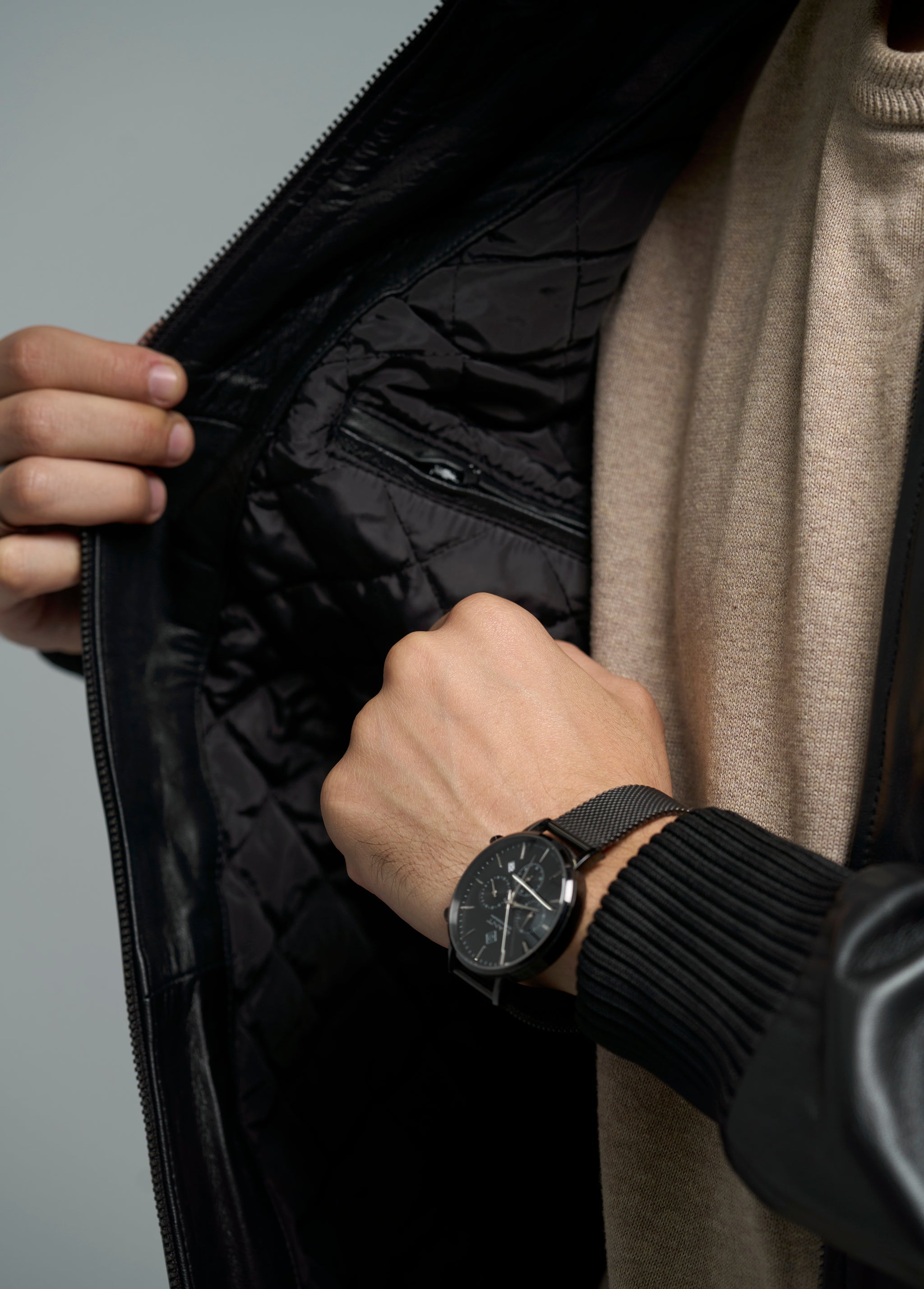 The Harbor Fur Leather Jacket