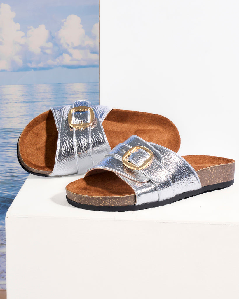 Metallic Single-Strap Buckle