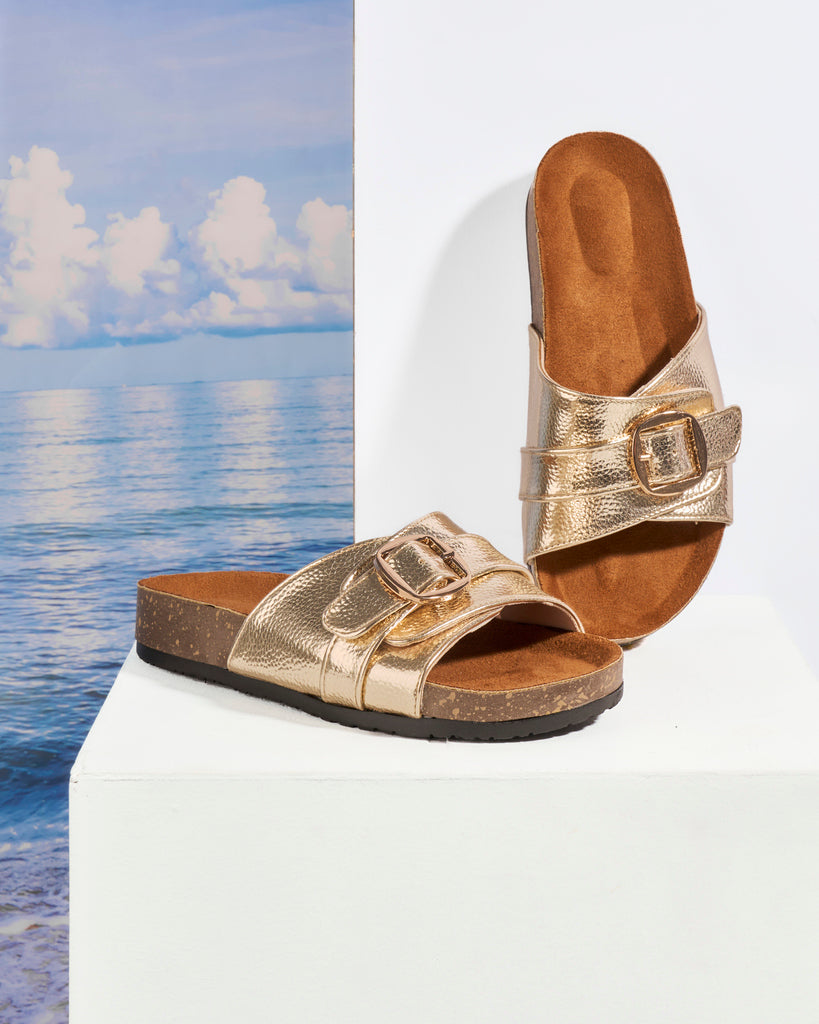 Metallic Single-Strap Buckle