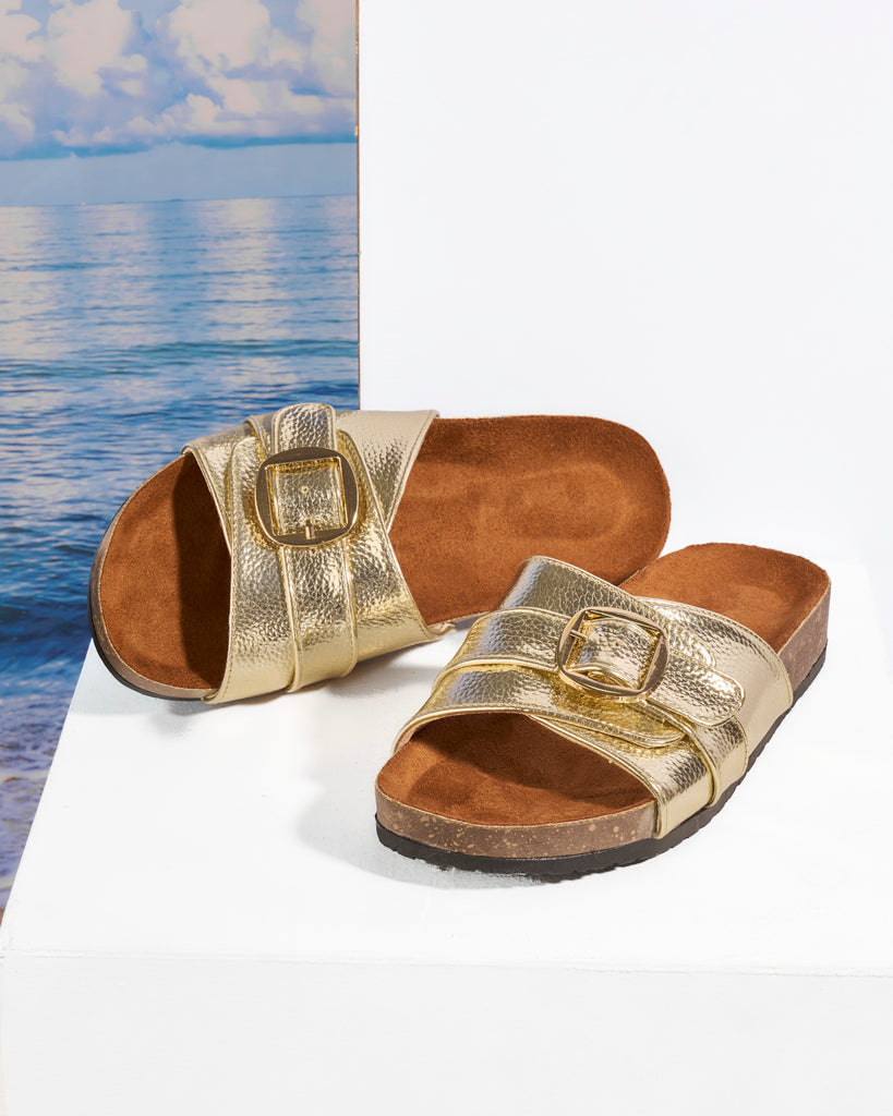 Metallic Single-Strap Buckle