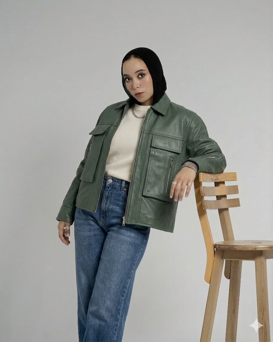 The Zipped Syndicate Leather Jacket